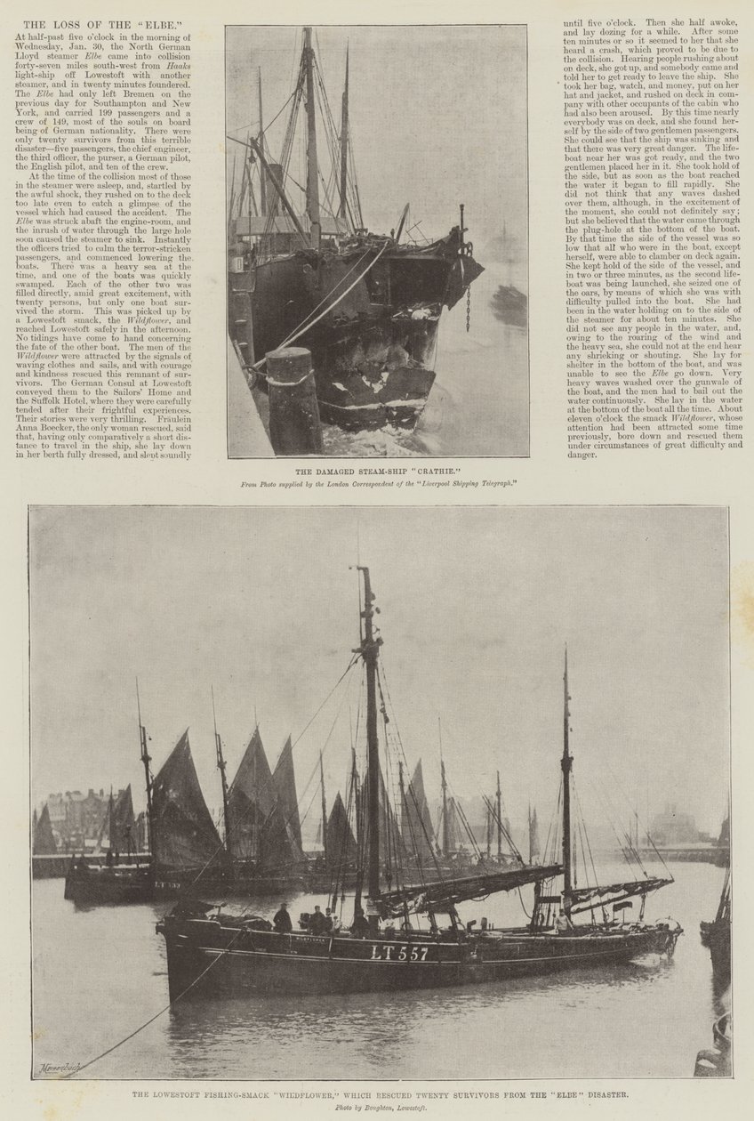 The Loss of the Elbe by English Photographer