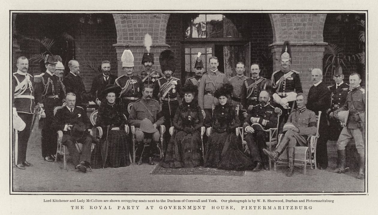 The Royal Party at Government House, Pietermaritzburg by English Photographer