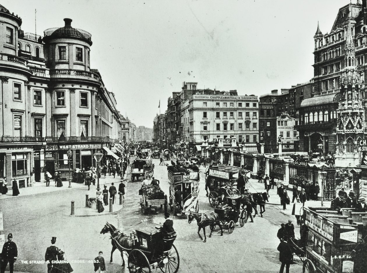 The Strand and Charing Cross, 1897 by English Photographer