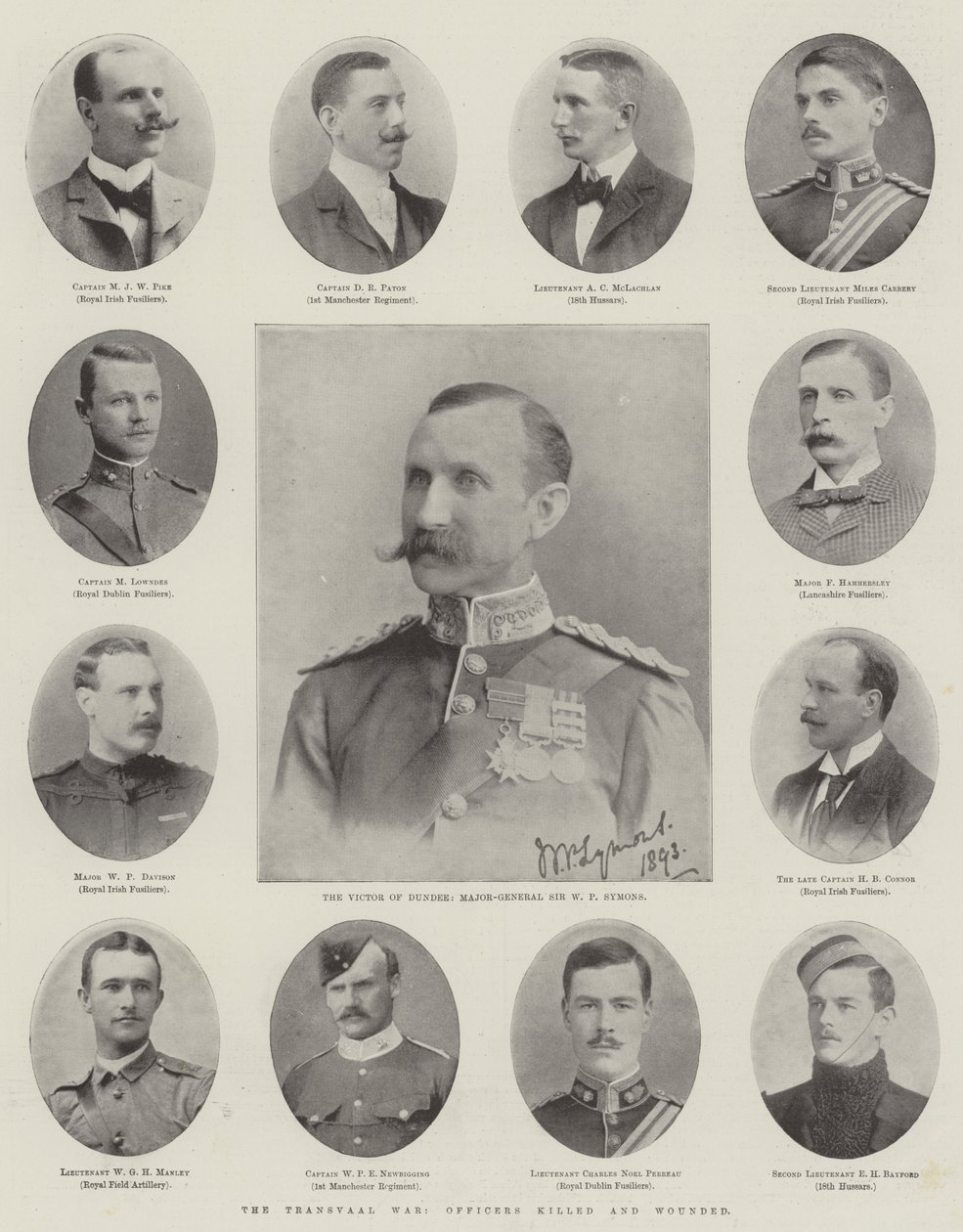 The Transvaal War, Officers killed and wounded by English Photographer