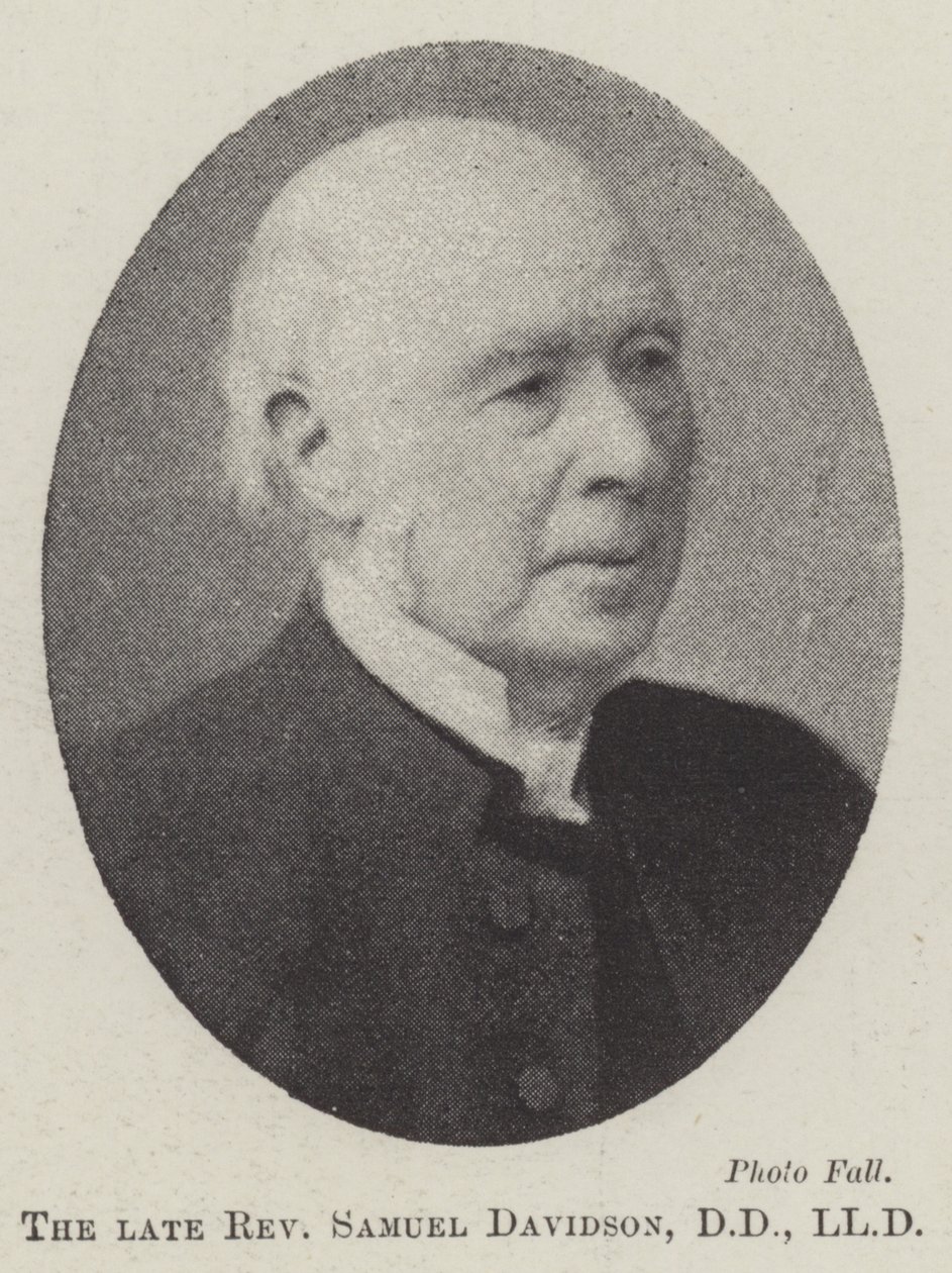 Reverend Samuel Davidson, DD, LLD by English Photographer