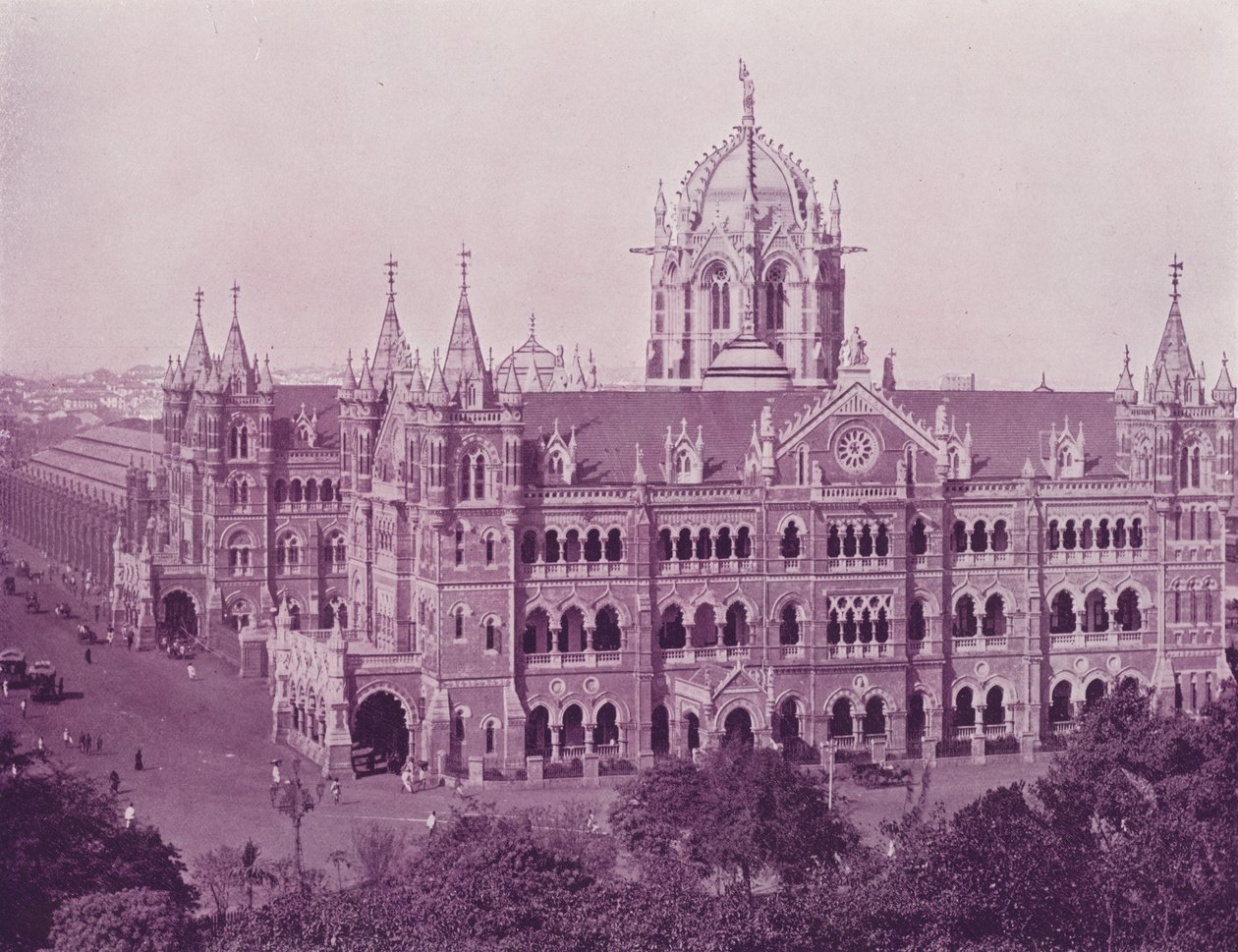 Victoria Terminus Station, Bombay by English Photographer