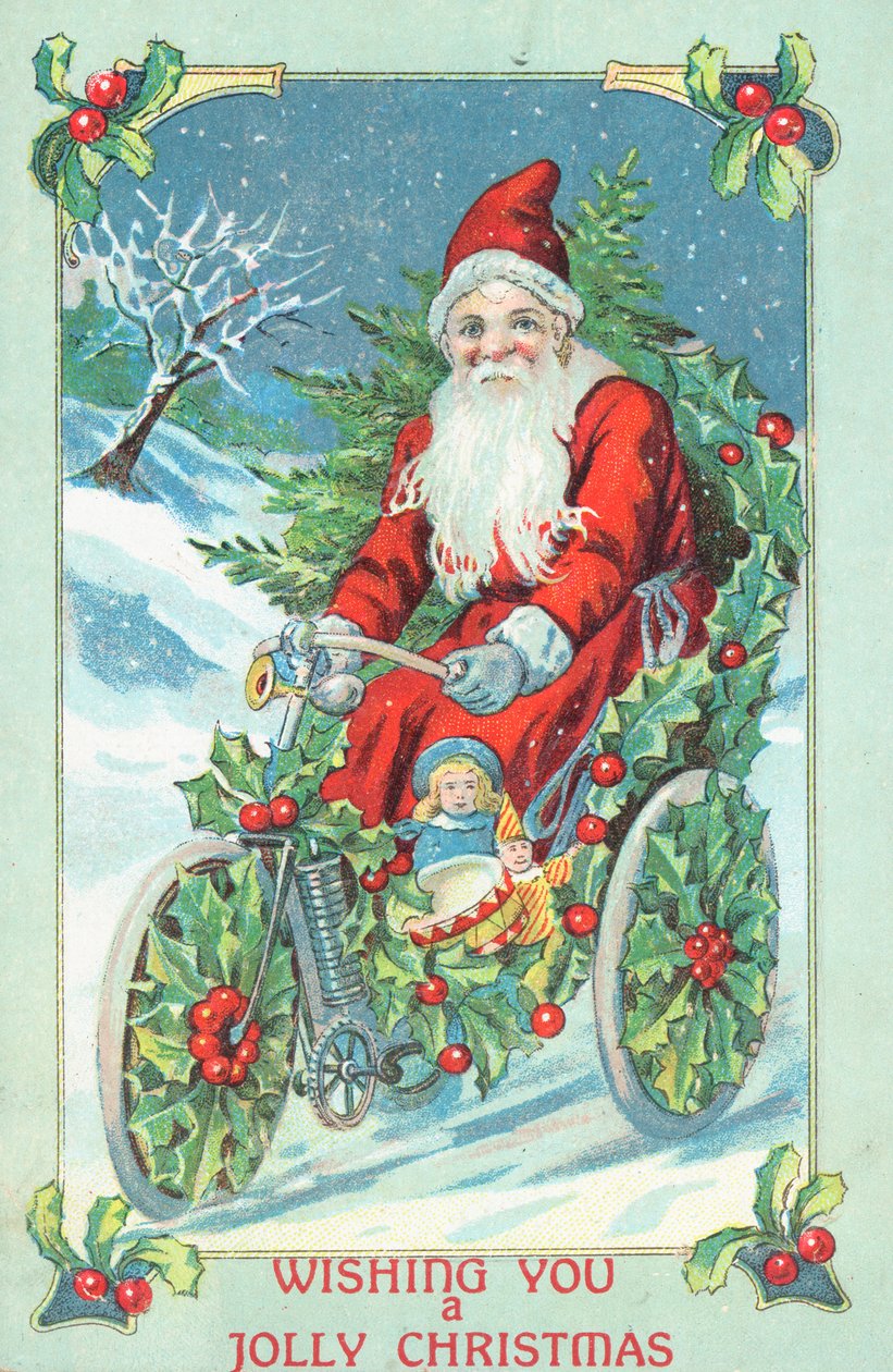 British Christmas Card by English School