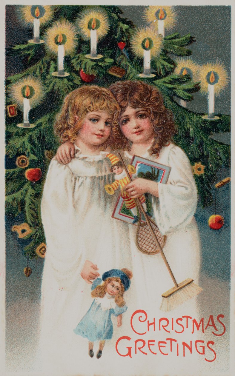 British Christmas Card by English School