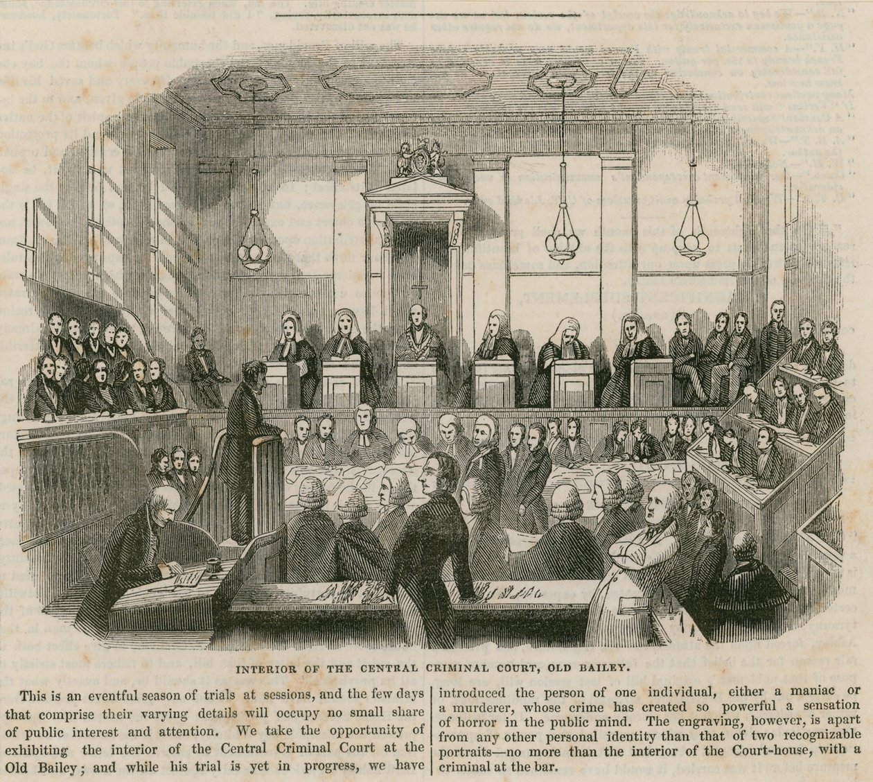 Central Criminal Court, Old Bailey by English School