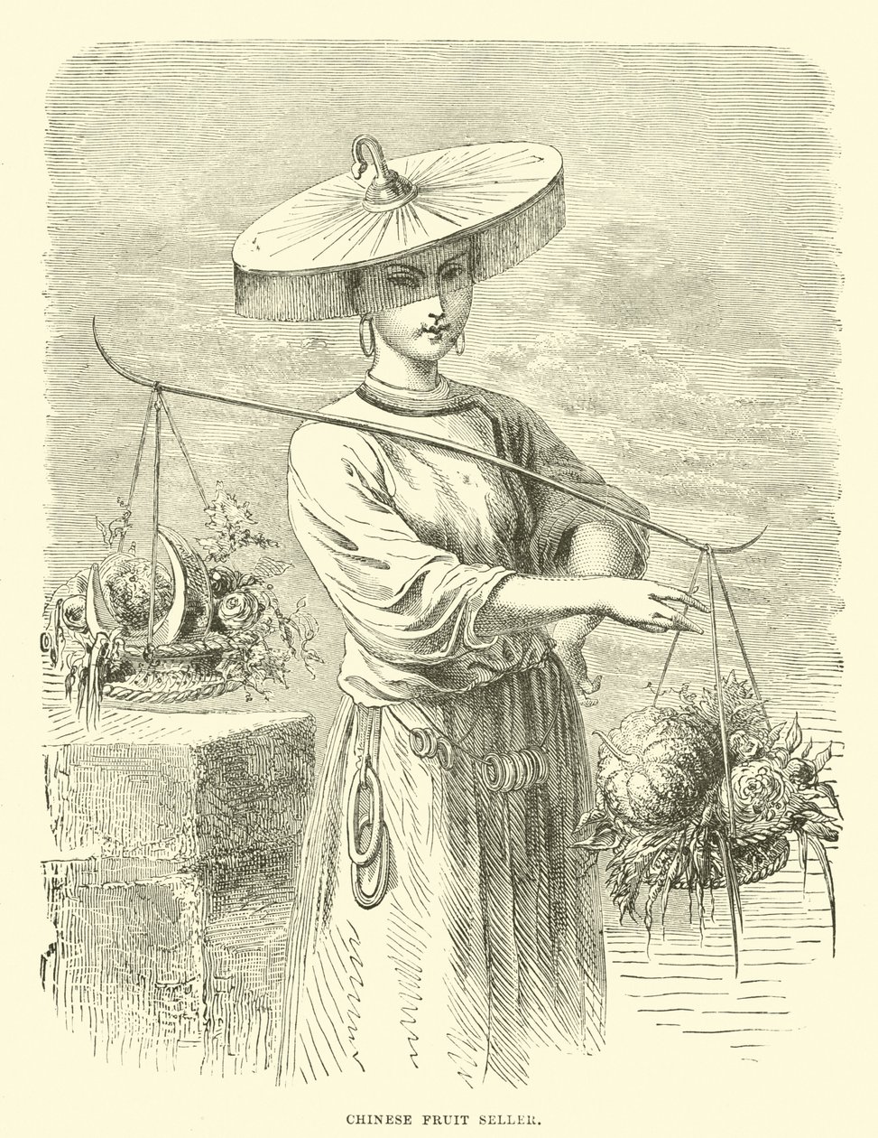 Chinese Fruit Seller by English School