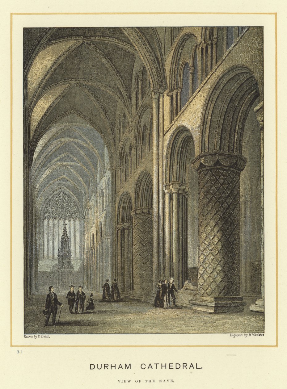 Durham Cathedral, View of the Nave by English School