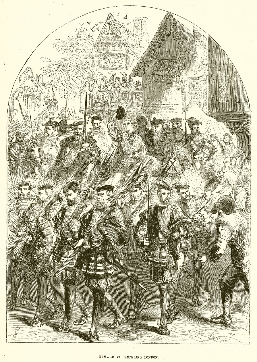 Edward VI Entering London by English School