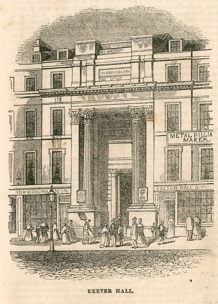 Exeter Hall, Strand, London by English School