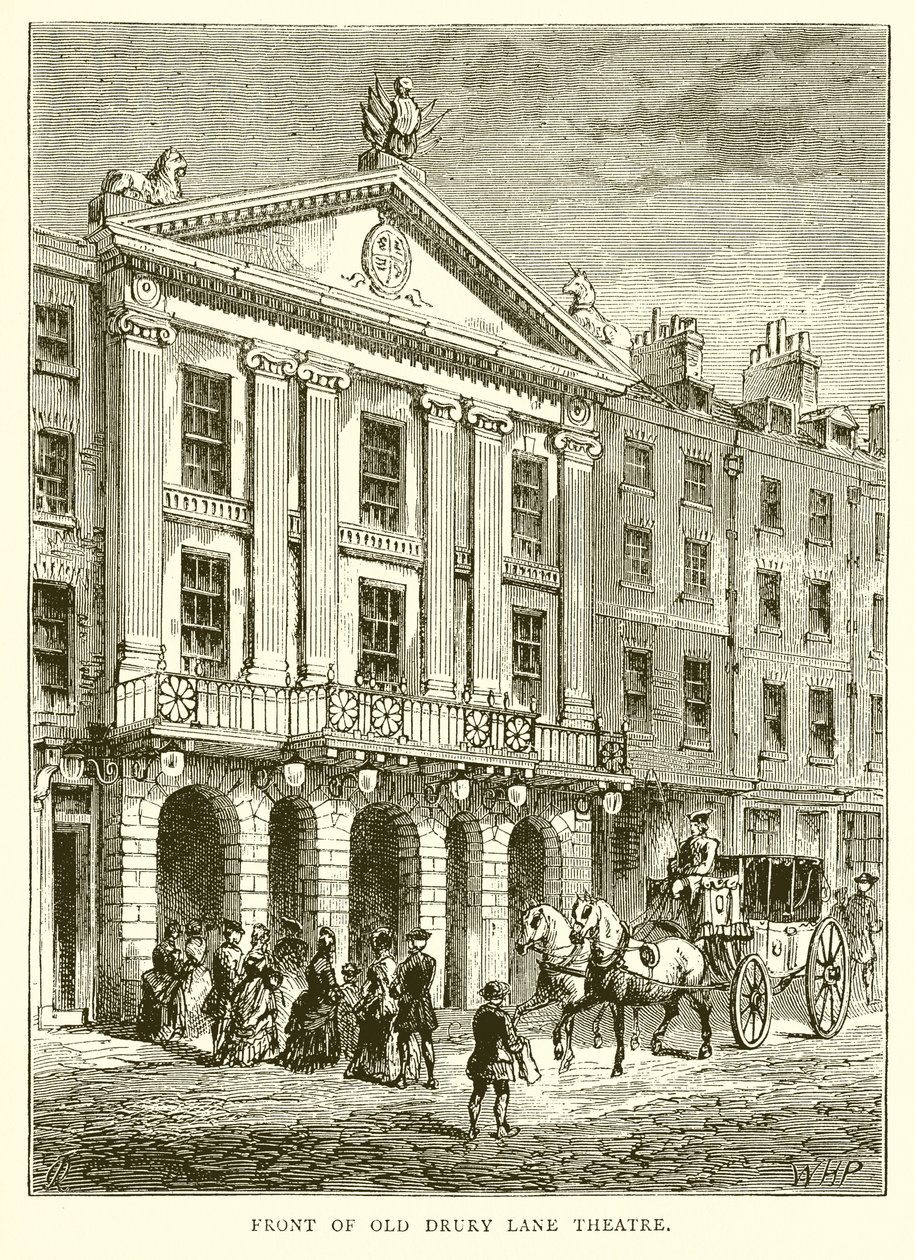 Front of Old Drury Lane Theatre by English School