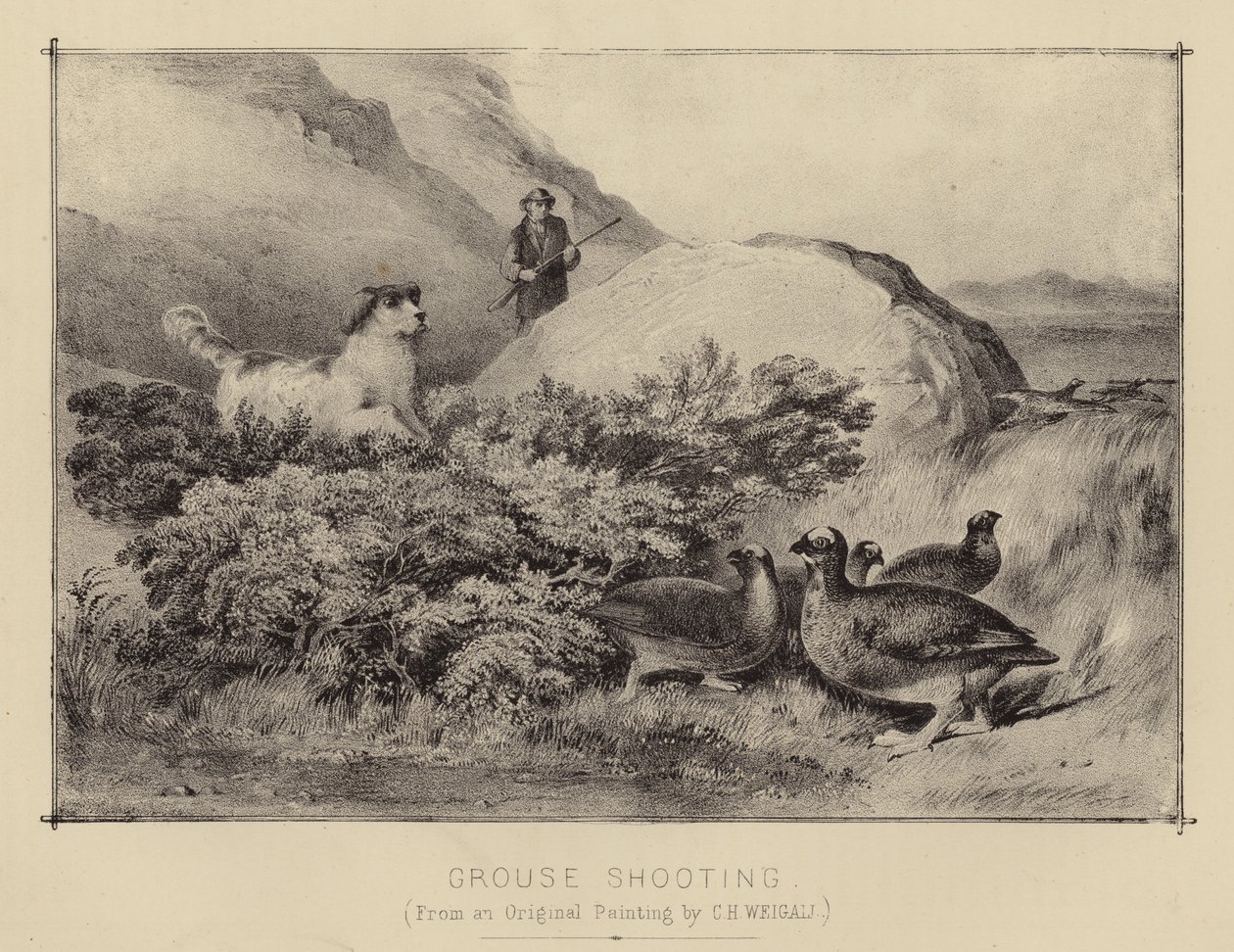 Grouse Shooting by English School