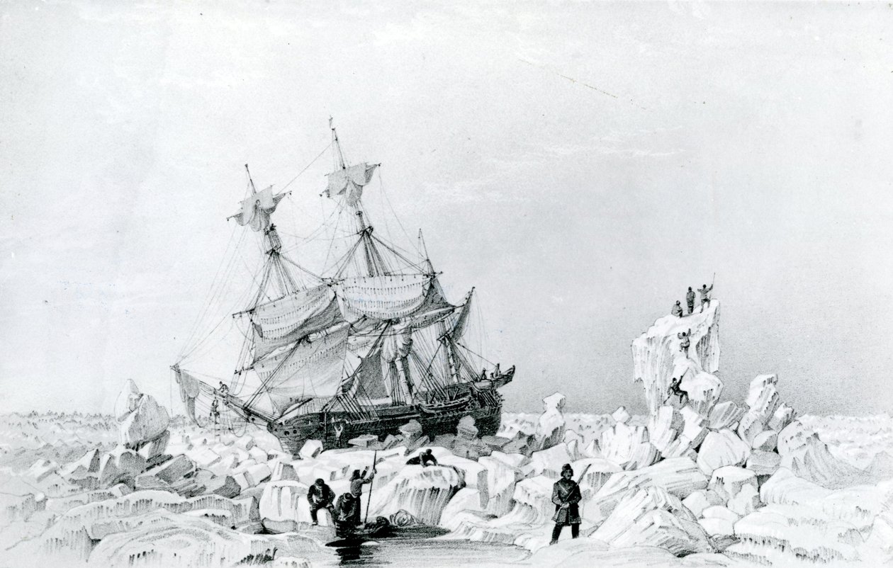 HMS Terror held on ice by English School