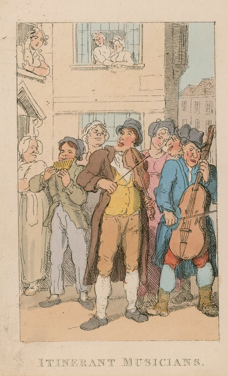 Itinerant Musicians by English School