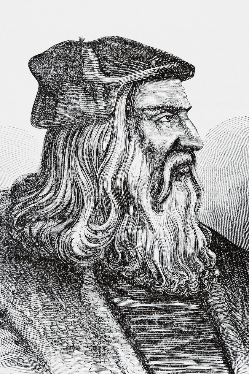 Leonardo Da Vinci by English School