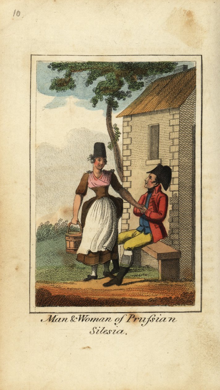 Man and Woman of Prussian Silesia by English School