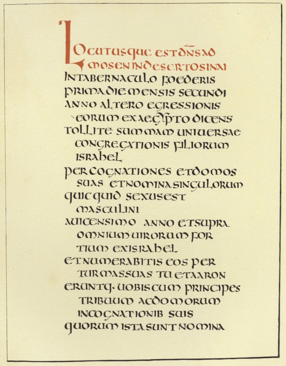 Page from the Amiatine Latin Bible by English School