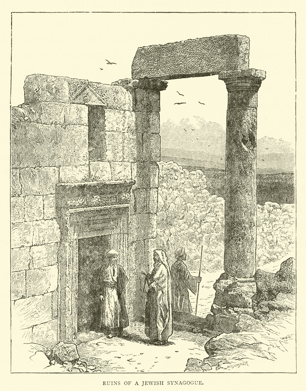 Ruins of a Jewish Synagogue by English School