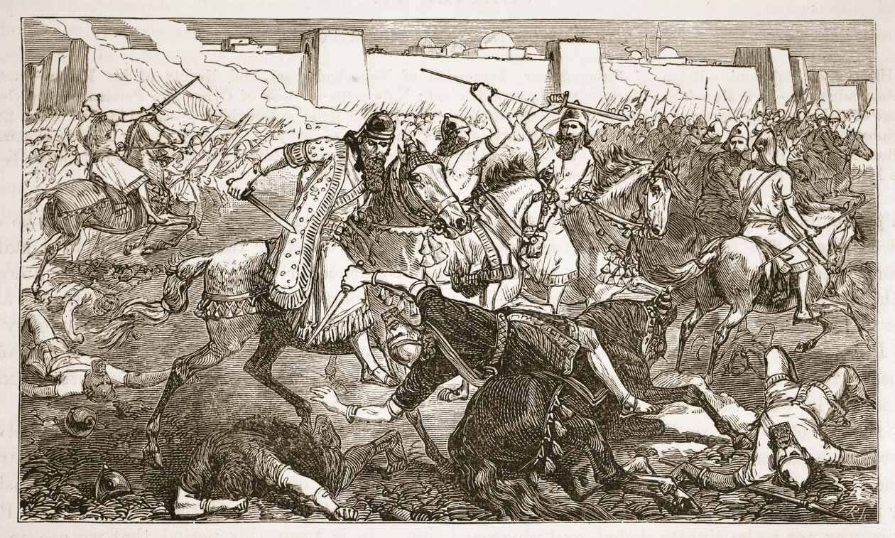 The Battle of Carchemish by English School