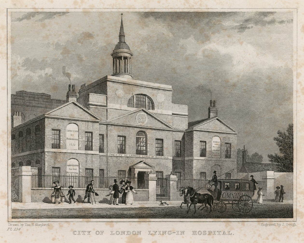 The City of London Lying-in Hospital by English School