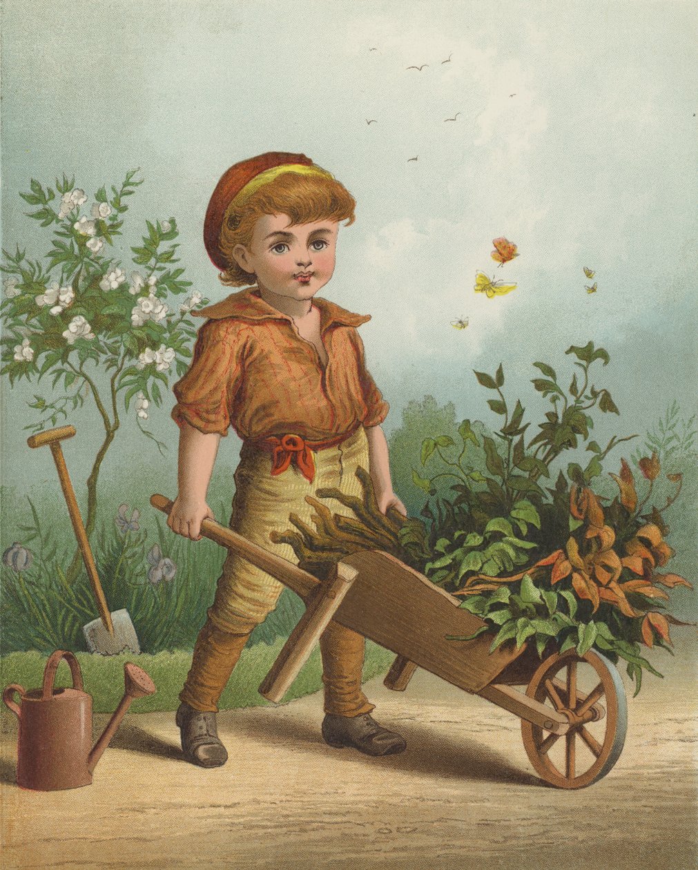 The Little Gardener by English School