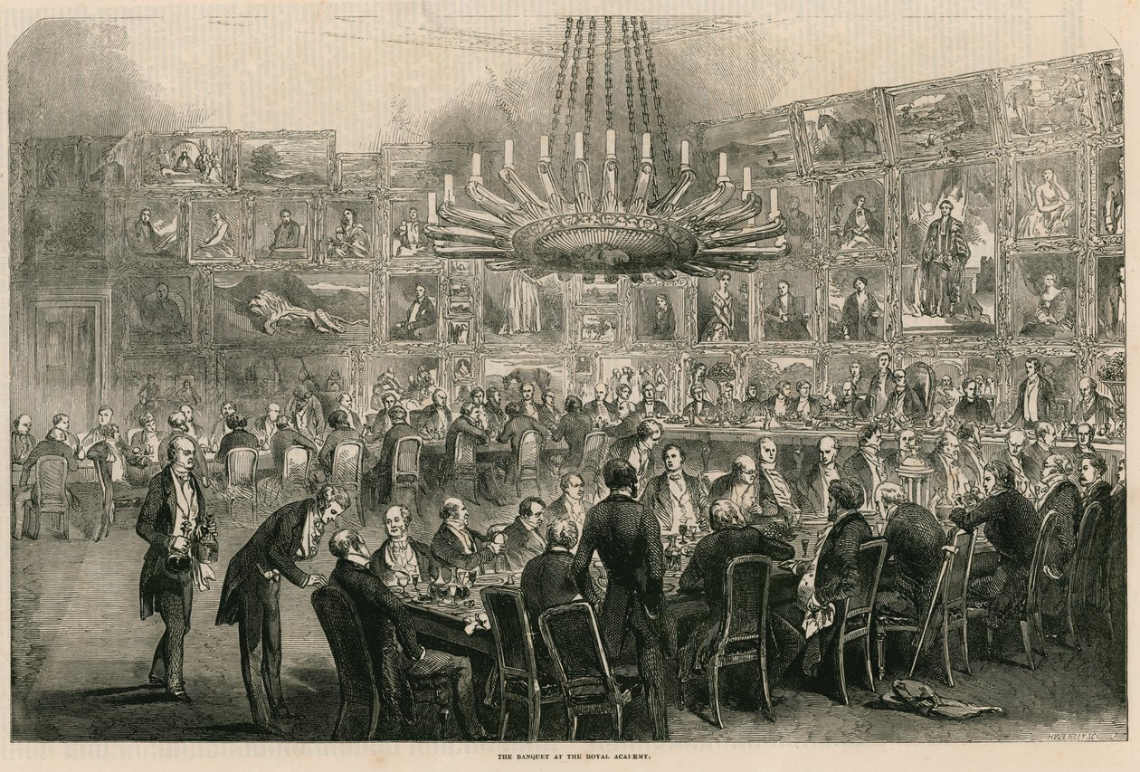 The Banquet at the Royal Academy by English School