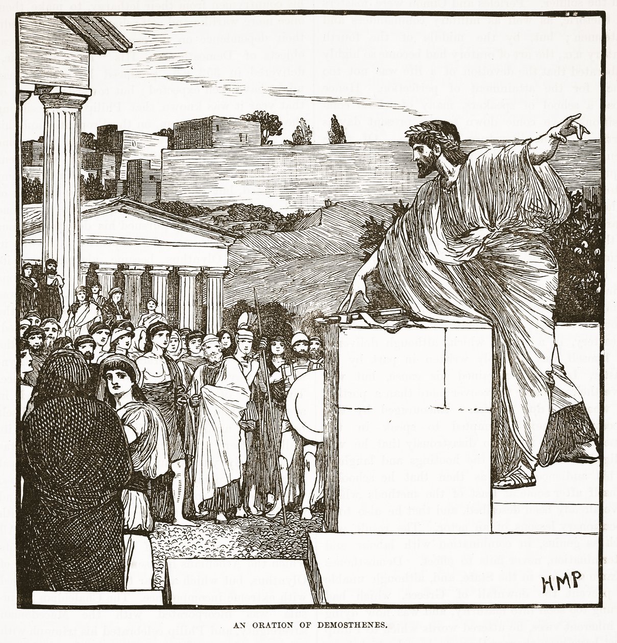 The Oration of Demosthenes by English School
