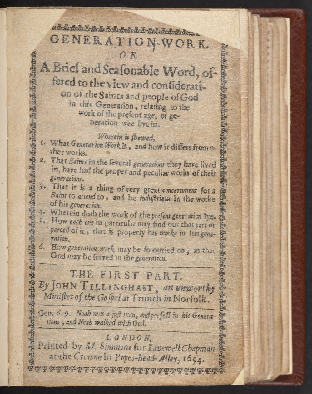 Title page of Generation work by English School
