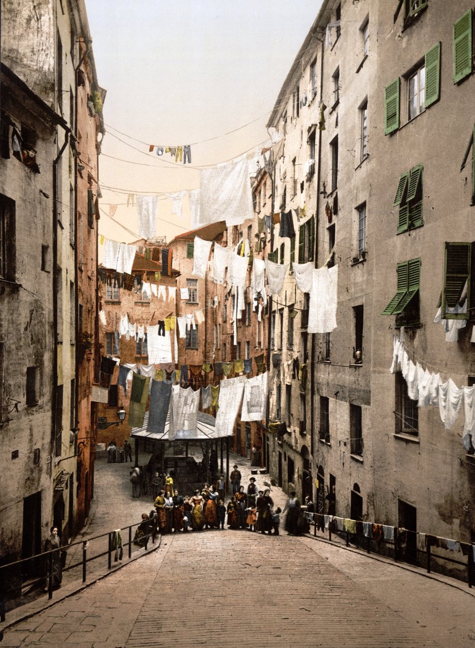 View of Genoa by English School