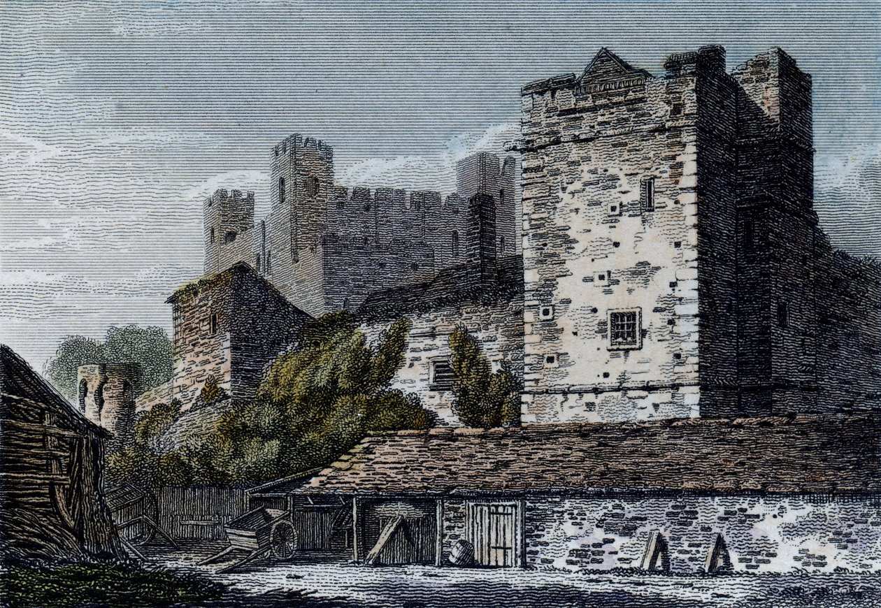 View of Rochester Castle, Kent by English School