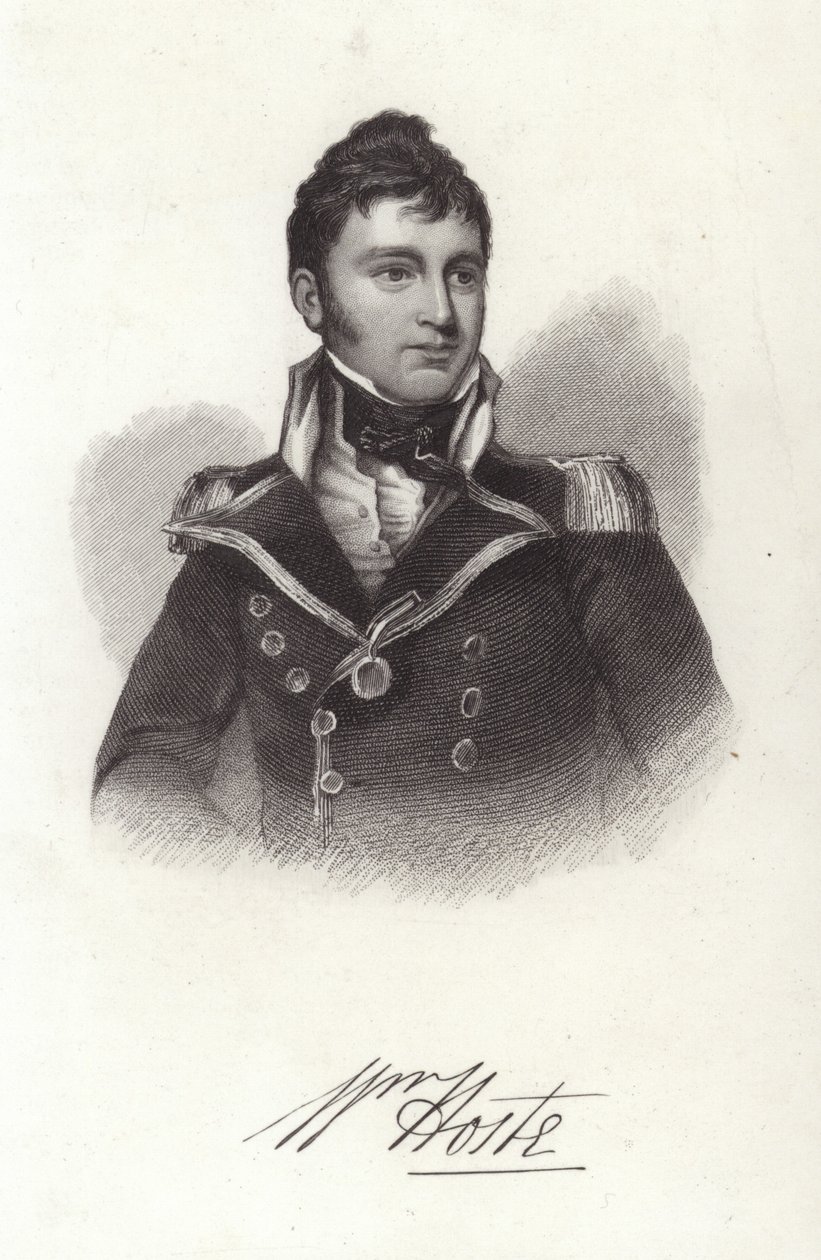 William Hoste, British naval officer by English School