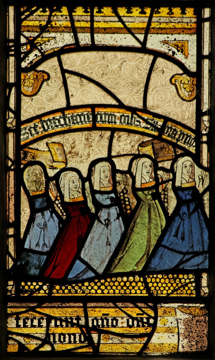 Window 4 depicting donors by English School