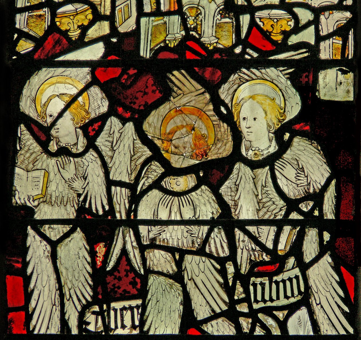 Window depicting the angelic Hierarchy: Cherubim by English School