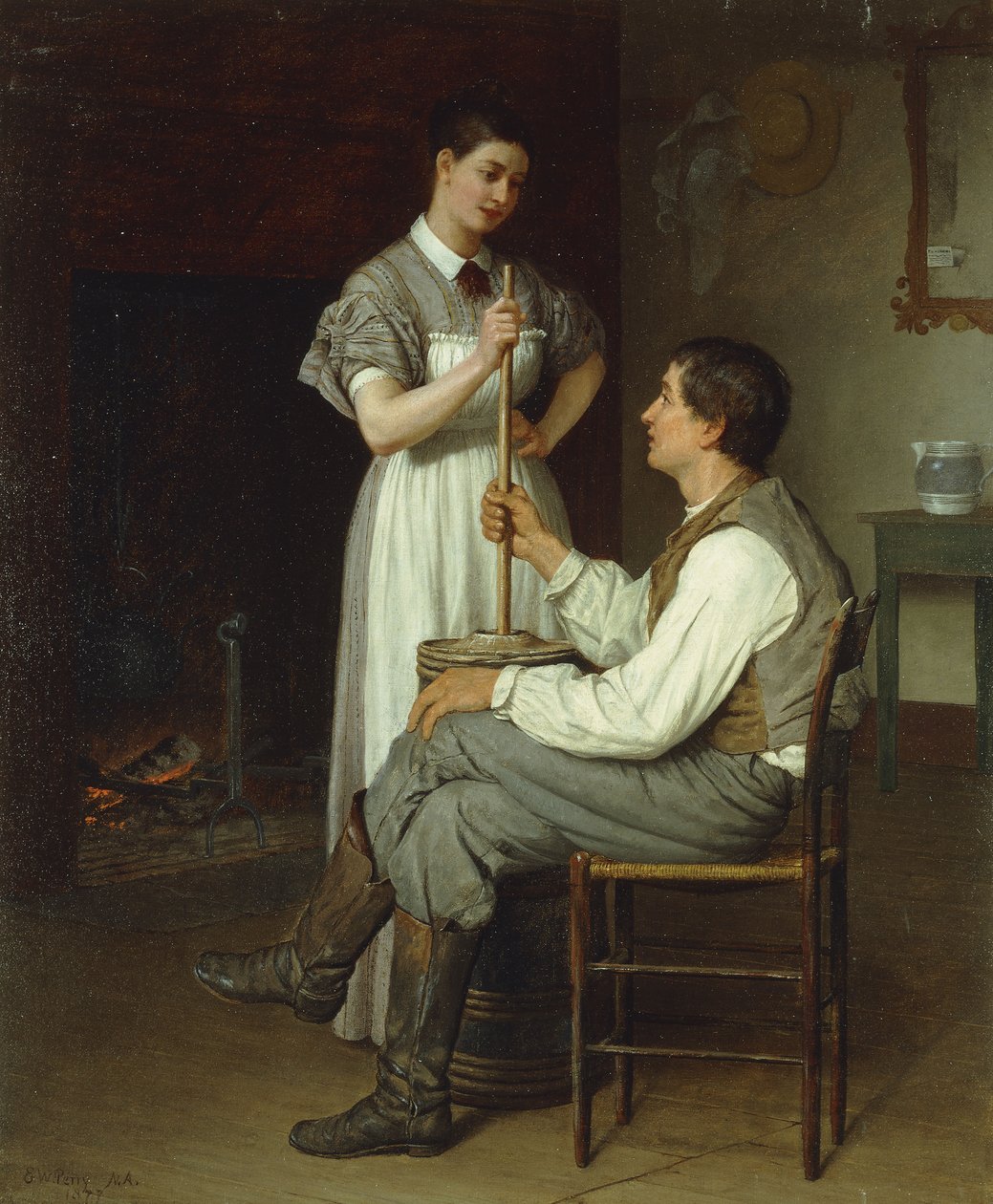 The Helping Hand by Enoch Wood Perry