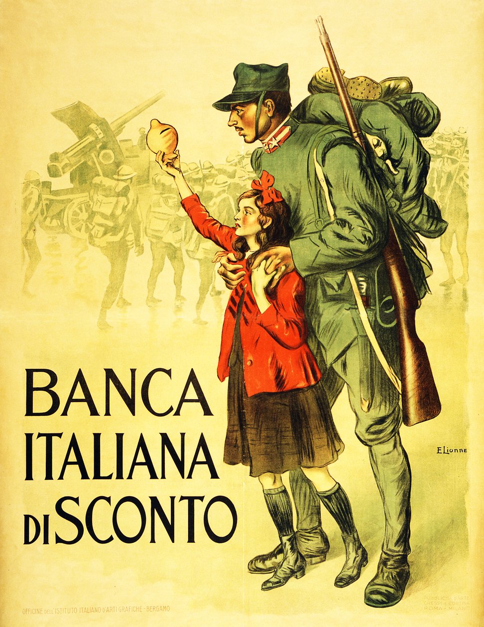 Banca Italiana di Sconto, 1917 by Enrico della Lionne