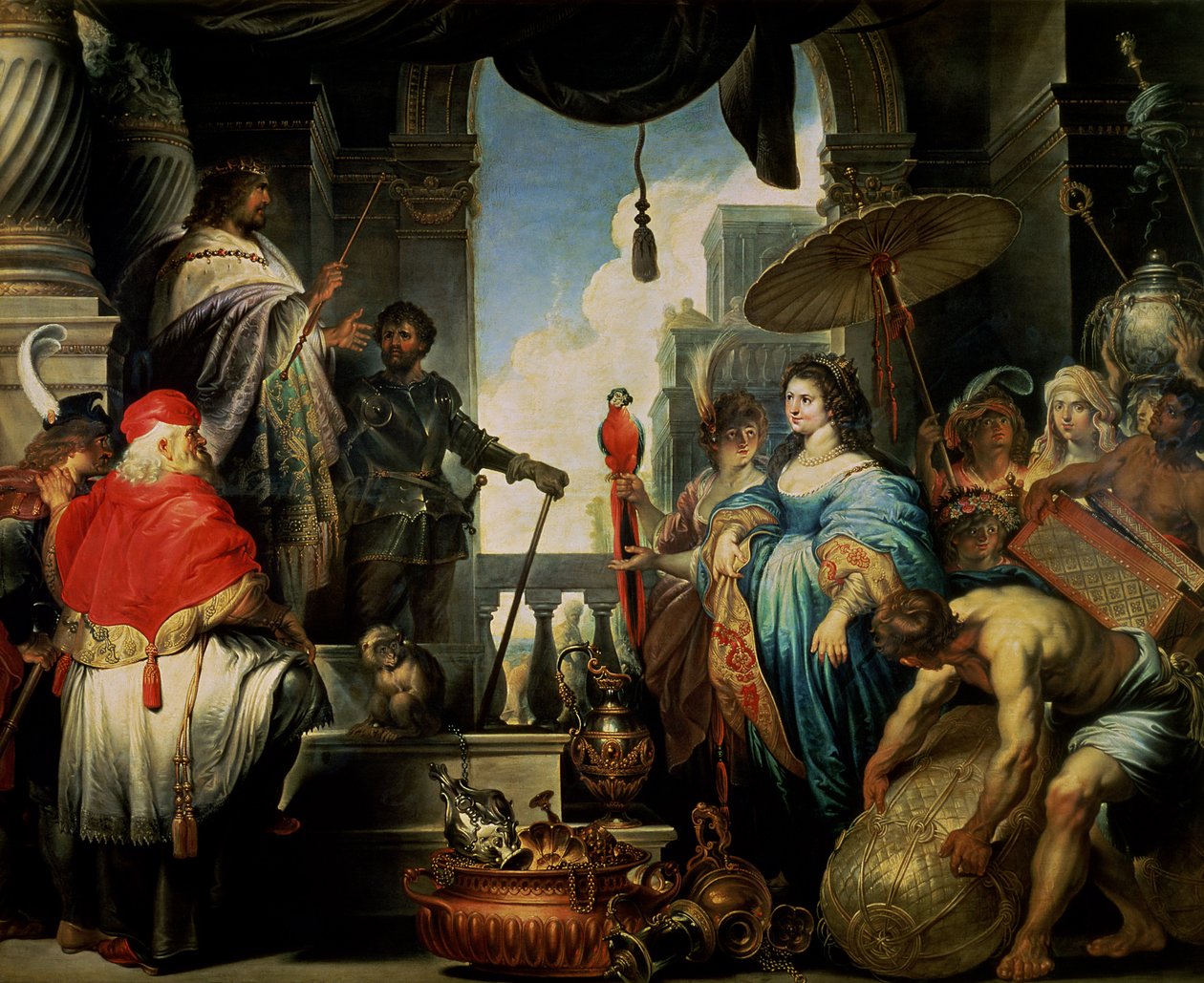 Solomon and the Queen of Sheba by Erasmus Quellinus II