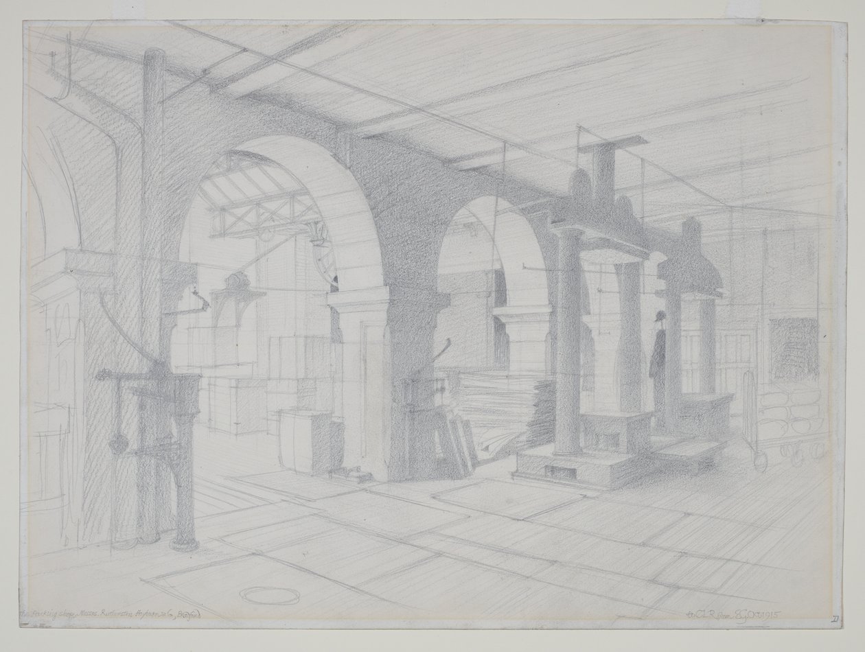 A Packing Shop, Bradford by Eric Gill