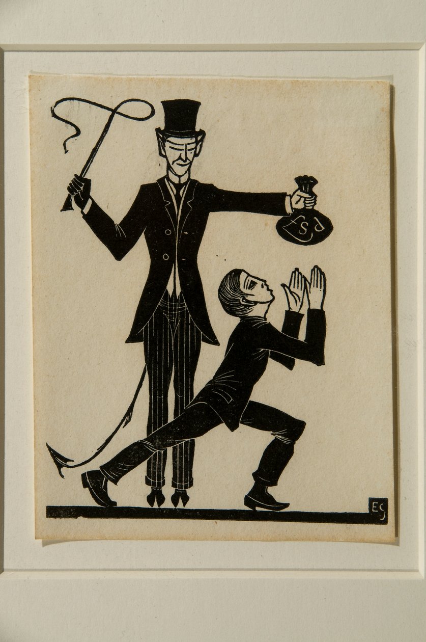 The Monkey and the Whip by Eric Gill