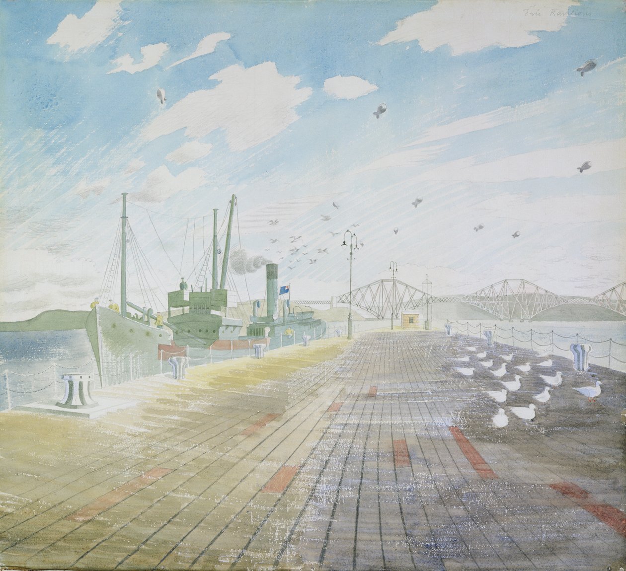 Channel Fisher (Firth of Forth) by Eric Ravilious