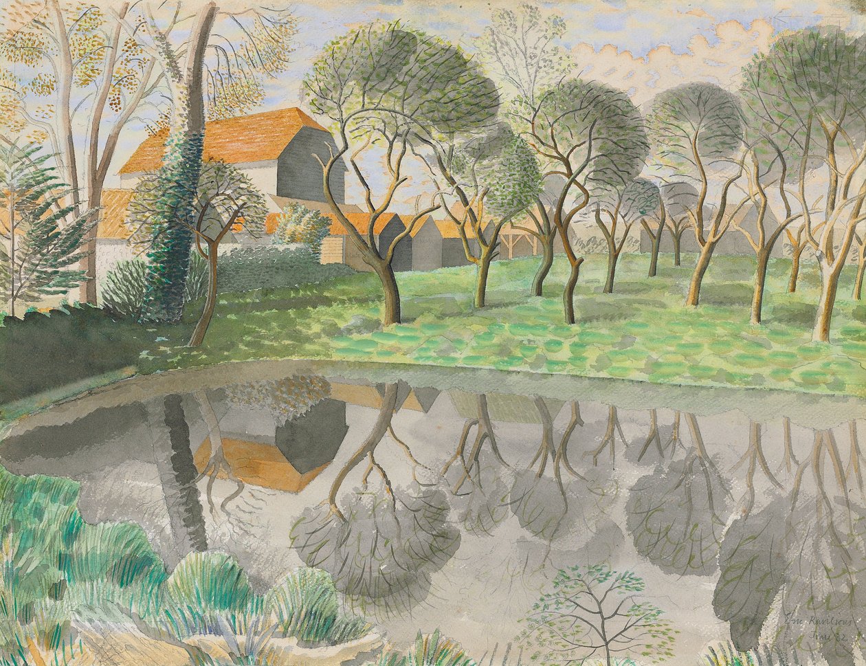 Newt Pond by Eric Ravilious