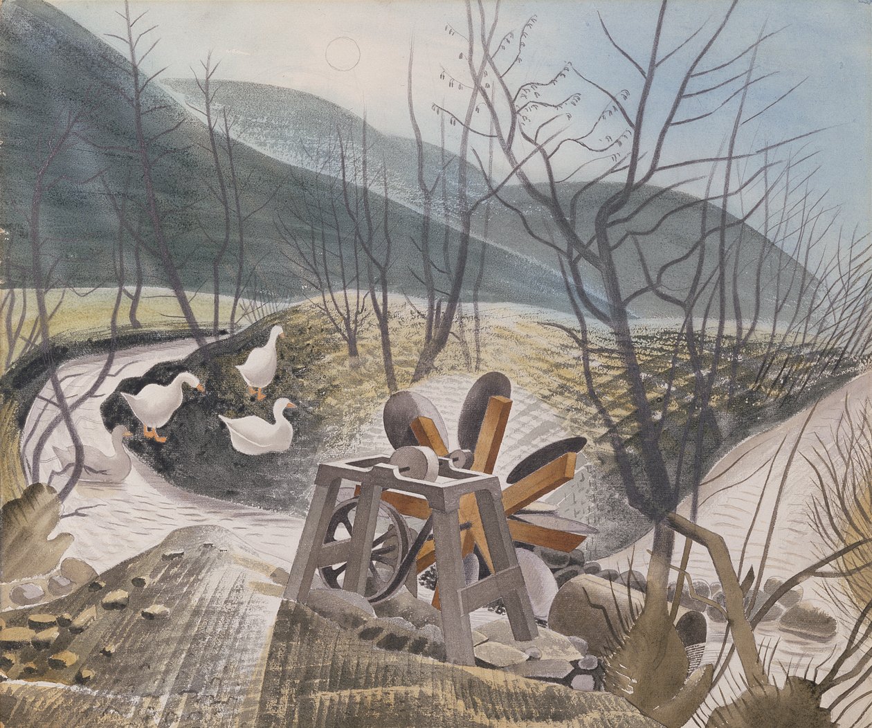 Waterwheel by Eric Ravilious