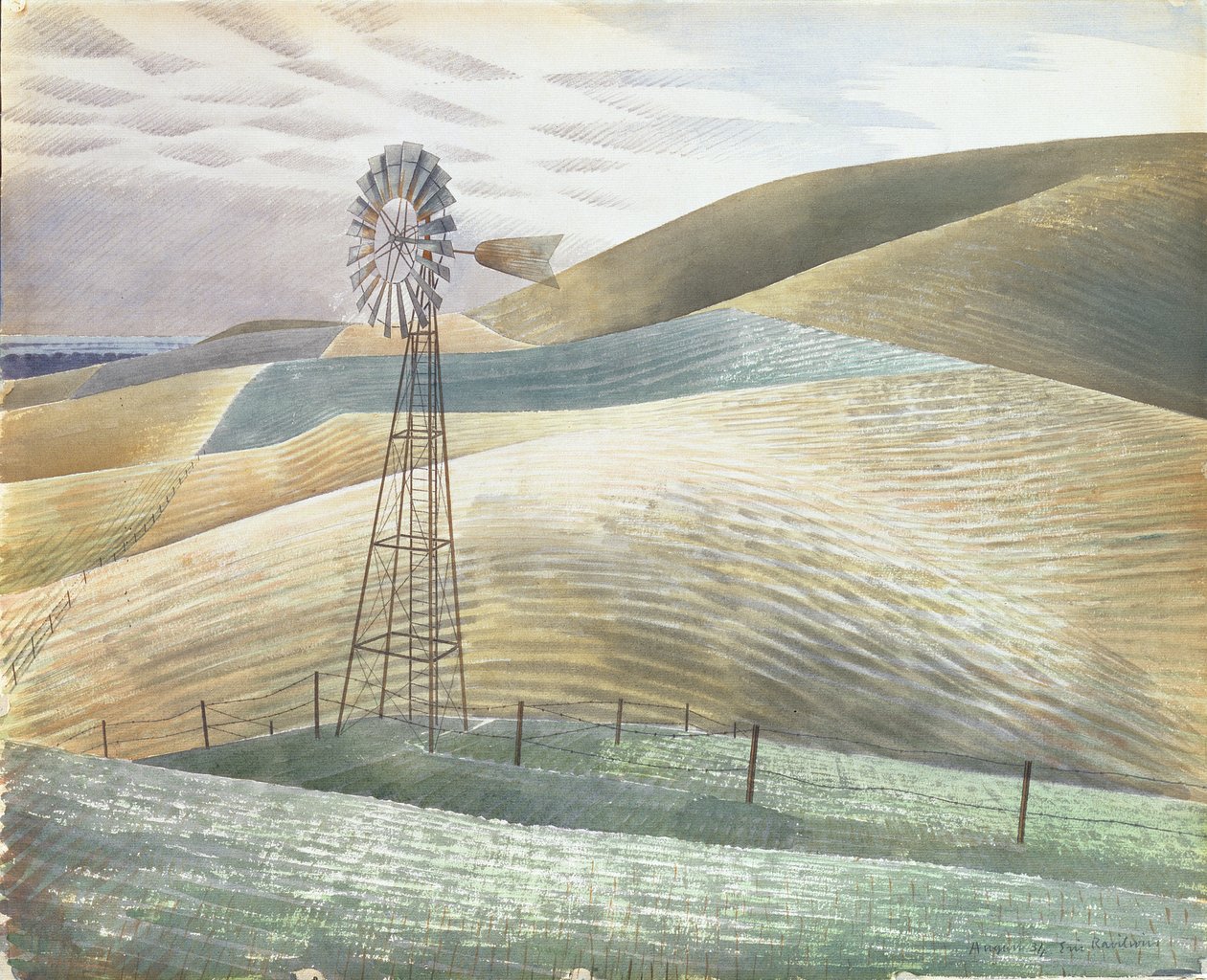 Windmill by Eric Ravilious