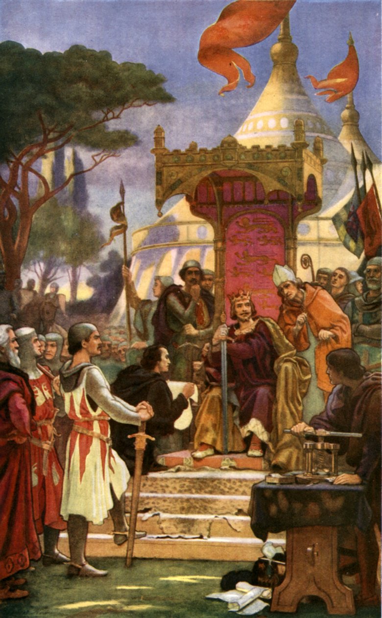 King John signs Magna Carta by Ernest (after) Normand