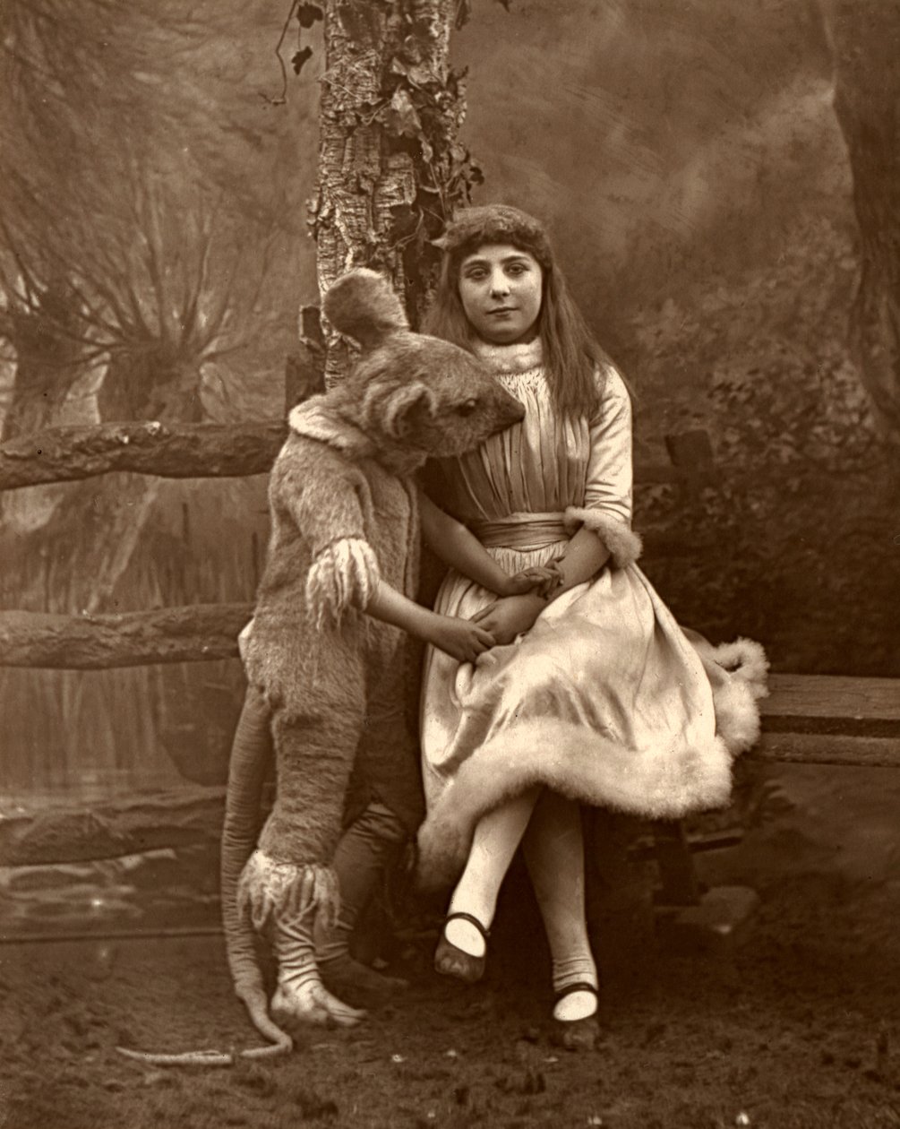 Alice and the dormouse by Ernest Barraud
