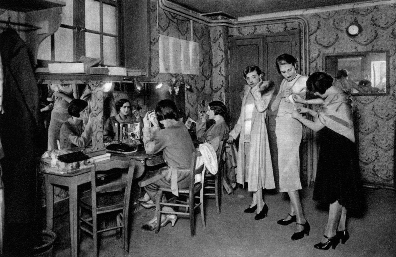 Models at a Great Dressmakers, Paris by Ernest Flammarion