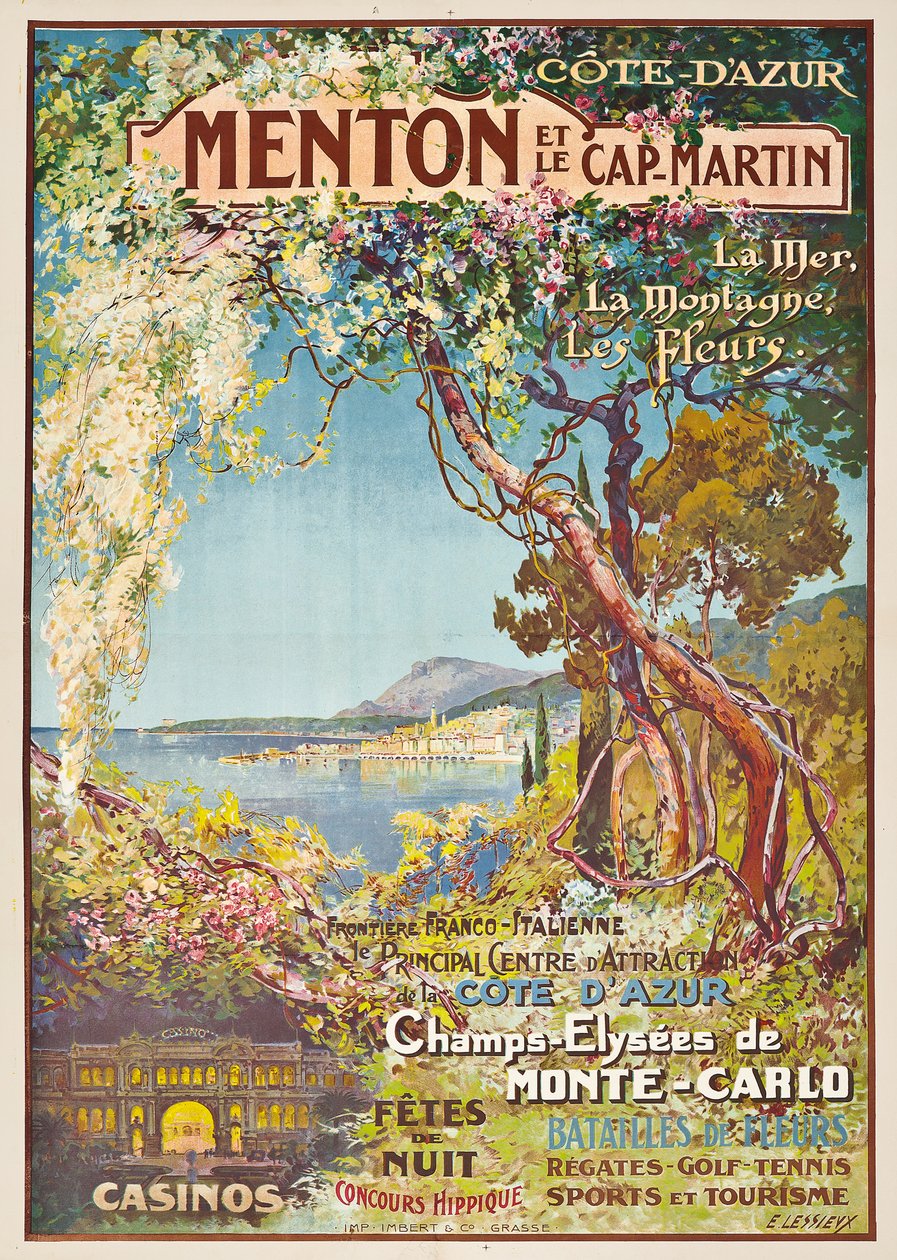 Menton et le Cap-Martin by Ernest Louis Lessieux
