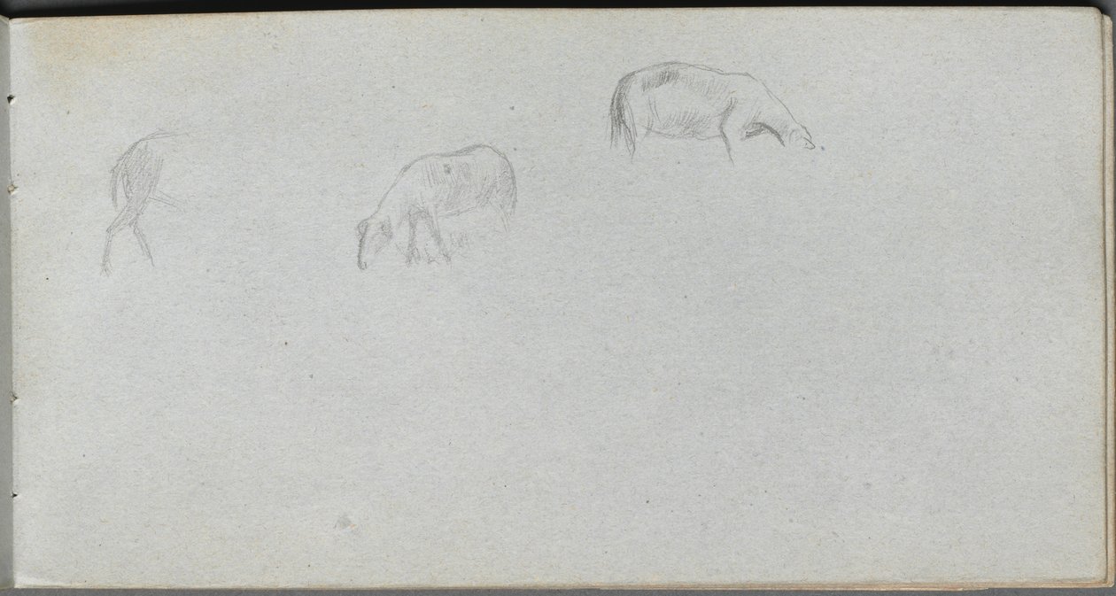Sketchbook, Page 20: Animal Study by Jean Louis Ernest Meissonier