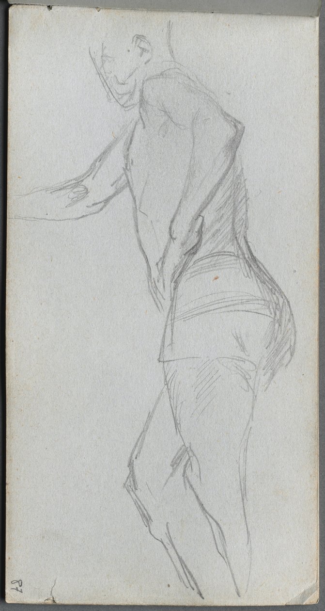 Figure Study by Jean Louis Ernest Meissonier