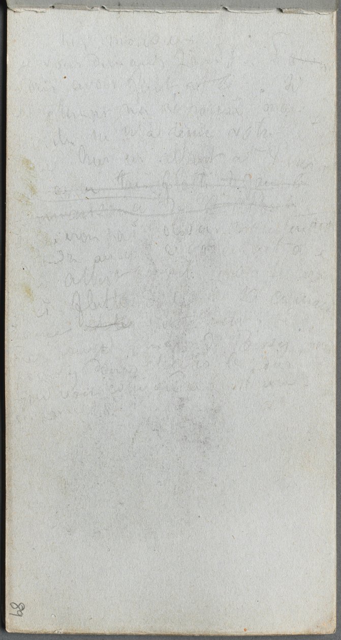 Sketchbook, page 89: Notes by Jean Louis Ernest Meissonier