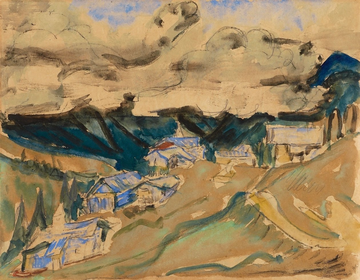 Alpine Landscape by Ernst Ludwig Kirchner