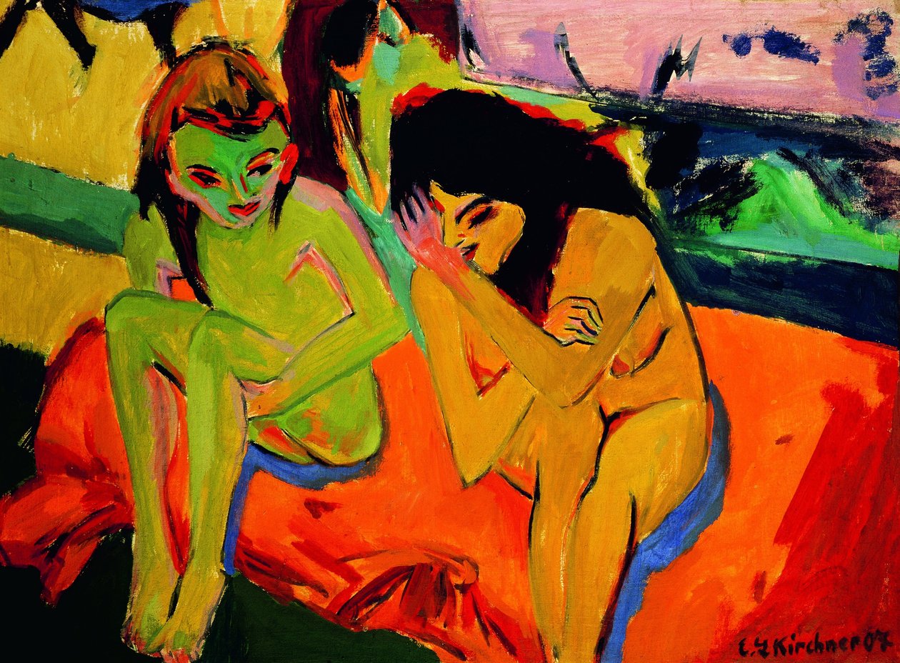 Naked Girl Talking by Ernst Ludwig Kirchner